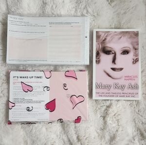 NEW Mary Kay Pink Heart Design Set + Paper Reciepts + Mary KayBook